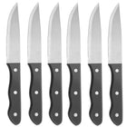 Stainless steel steak knife wide blade length 250mm set 6pcs. - Hendi 781456