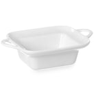 Plaque for rectangular casserole with ears 100x140x45mm white porcelain - Hendi 784105