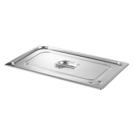 GN Profi Line cover with GN1/6 silicone seal 176x162mm stainless steel - Hendi 802656