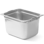 Hendi GN 1/2 container with retractable handles STEEL 6.25 l 325x265x100 mm