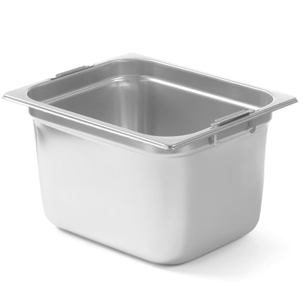 GN container with concealed handles stainless steel GN1/2 325x265mm height 200mm - Hendi 803400