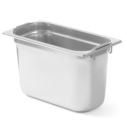 GN container with concealed handles stainless steel GN1/3 325x176mm height 200mm - Hendi 803509