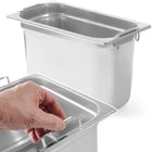 GN container with concealed handles stainless steel GN1/3 325x176mm height 200mm - Hendi 803509