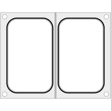 Hendi Form matrix for the welding machine CAS CDS-01 for two trays containers 178x113 mm