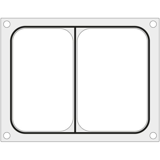 Hendi Form matrix for welding machine CAS CDS-01 for double tray 227x178 mm