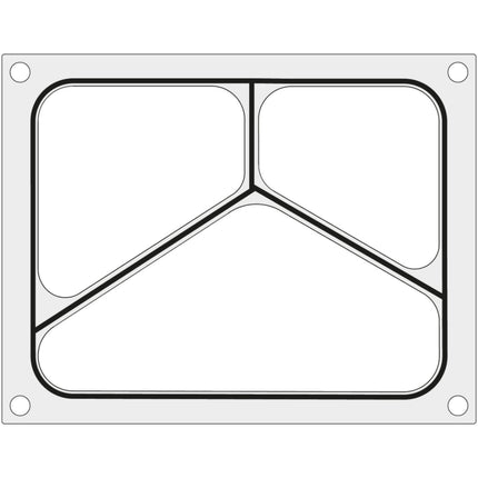 Hendi MCS form plate for triangular tray 227x178 mm