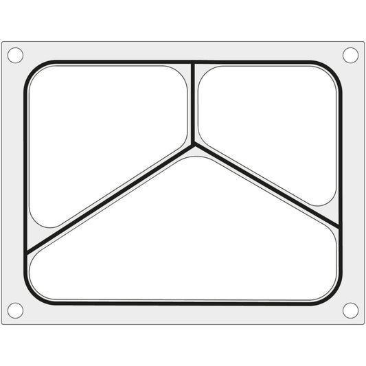 Hendi MCS form plate for triangular tray 227x178 mm