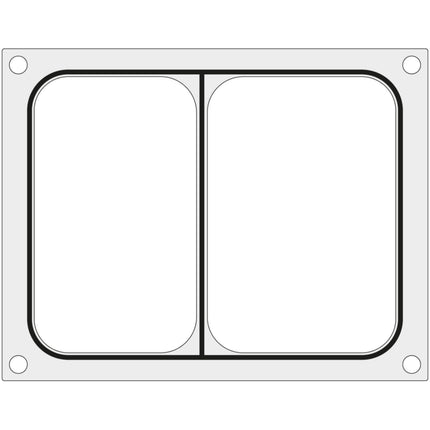 Form matrix for Hendi welding machine for two-sided tray 227x178 mm