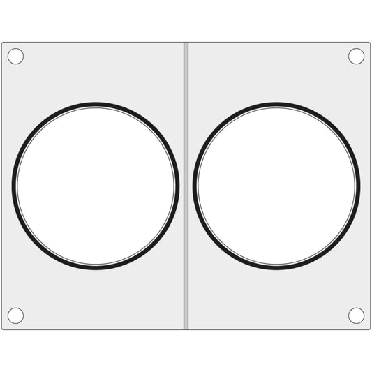 Hendi form plate for two soup containers 115 mm