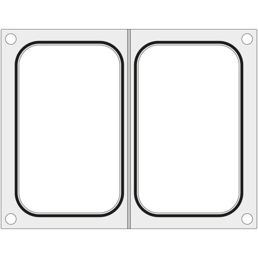 Hendi Form matrix for Duni DF10 welding machine for two trays containers 178x113 mm