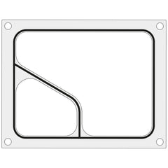 Hendi Form matrix for BOKAMA welding machines for double tray colt 227 x 178 mm