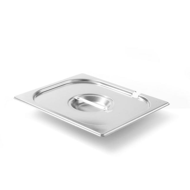 Steel cover for GN Kitchen Line with a GN 1/4 chuck cut - Hendi 806951