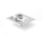 Steel lid for GN Kitchen Line with GN 1/6 scalp cutting - Hendi 806968