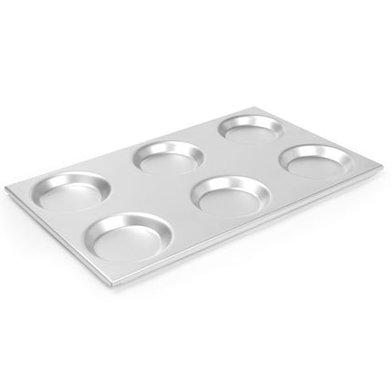 Aluminium tray GN 1/1 with circles form 125mm 530x325mm Hendi 808740