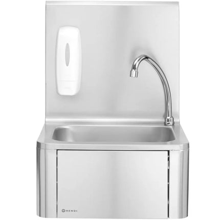 Washing sink for hands contactless knees made of stainless steel - Hendi 810309