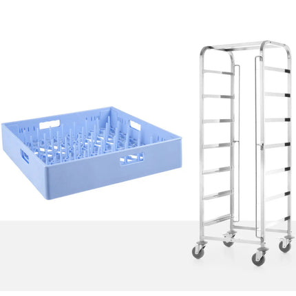 Trolley transport baskets dishwasher 7 x 500x500mm - Hendi 810583