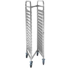 Steel trolley for container transport and trays GN 15 x GN1/1