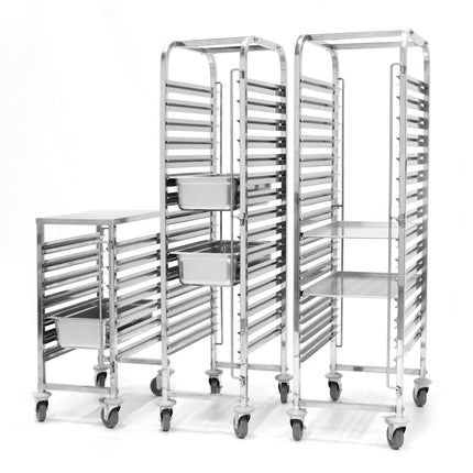 Steel trolley for transporting bakery plates 15 x 60x40cm - Hendi 810651