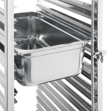 Steel trolley for transporting bakery plates 15 x 60x40cm - Hendi 810651