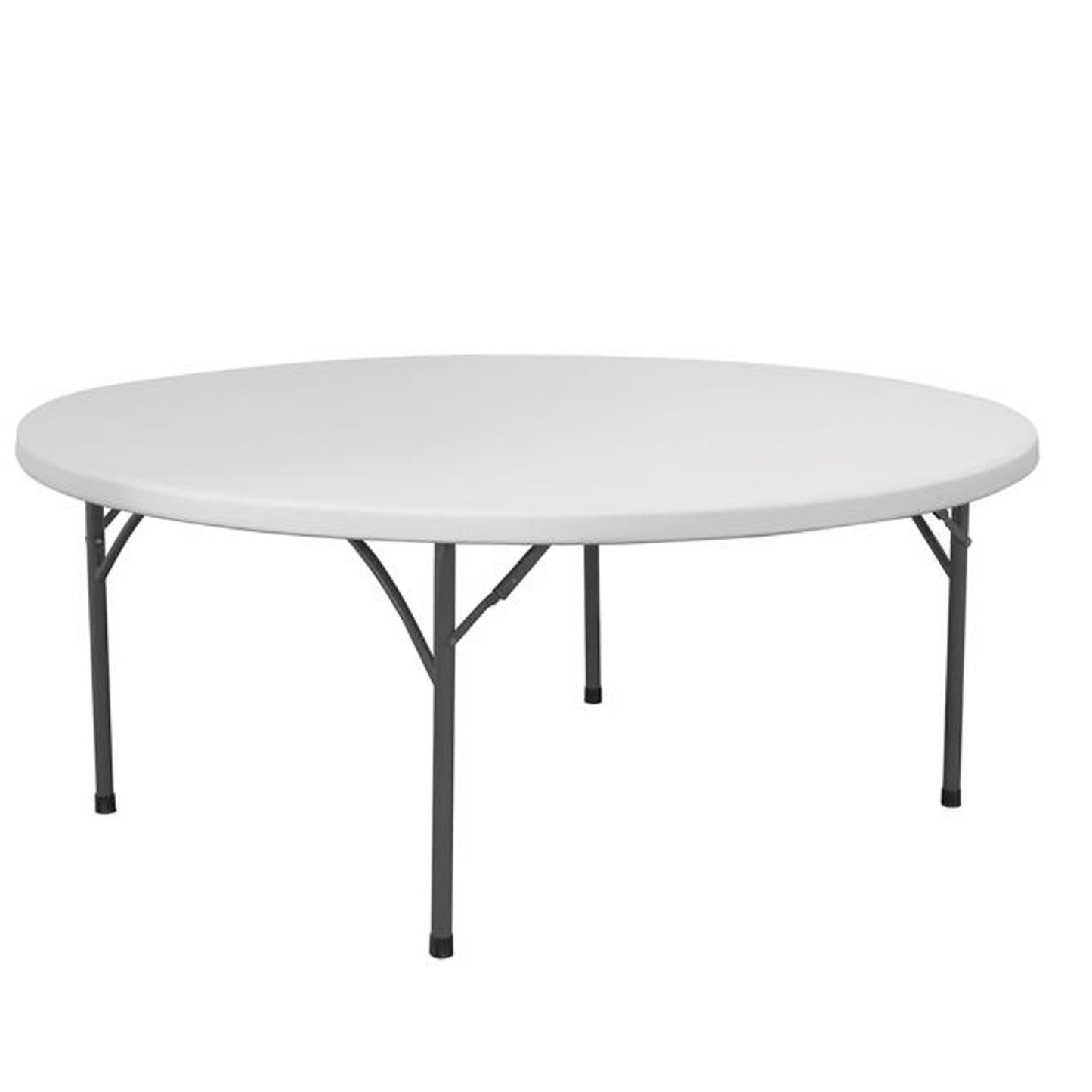 Hendi Folding catering table, white, round, diameter. 180cm to 250kg - Hendi 810941