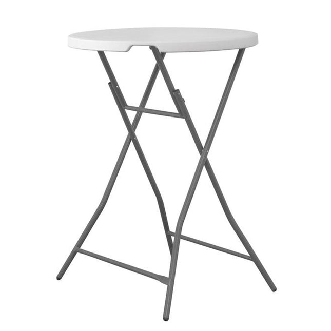Hendi Catering table bar folding white round wed. 80cm to 80kg