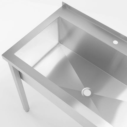 Hendi Pool dining sink Single compartment Budget Line STAL 800 x 600 x 850 mm – image 6