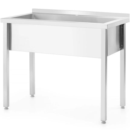 Hendi Pool dining sink Single compartment Budget Line STAL 800 x 600 x 850 mm