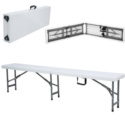 Hendi Catering bench foldable white 1830 x 300 x 430 mm