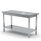 Worktop table for central steel kitchen with 180x60cm shelf - Hendi 811559