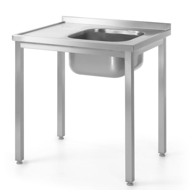 Hendi Table worktop for steel kitchen with sink 100x60cm RIGHT