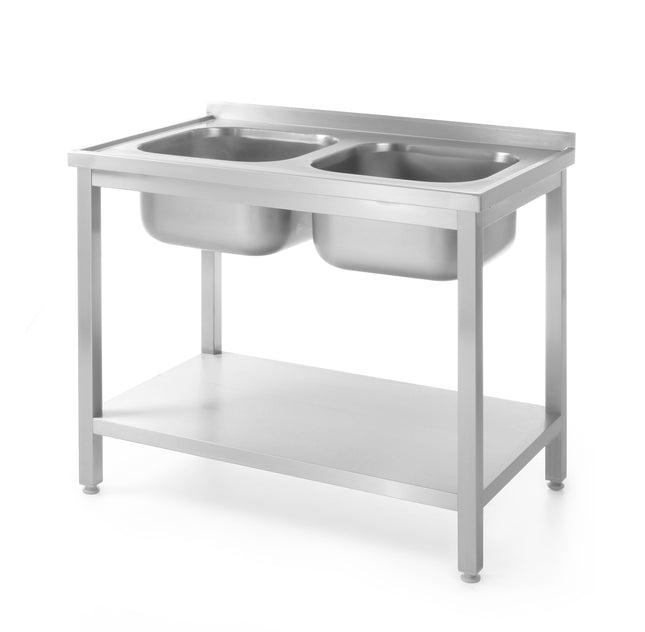 Table with two sinking shelves - twisted - Hendi 811887