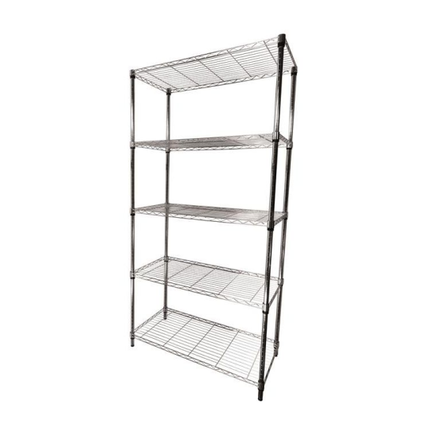 Folding storage rack adjustable wire shelves - 5 shelves - Hendi 812204