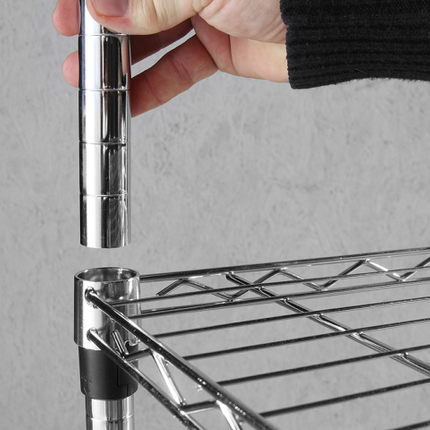 Folding storage rack adjustable wire shelves - 5 shelves - Hendi 812204