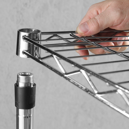 Folding storage rack adjustable wire shelves - 5 shelves - Hendi 812204