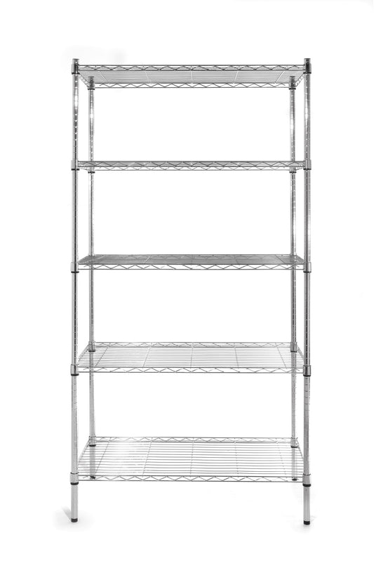 Hendi Folding storage rack adjustable wire shelves - 5 shelves