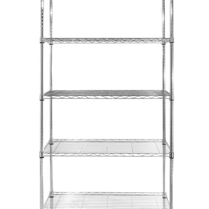 Folding storage rack adjustable wire shelves - 5 shelves - Hendi 812204