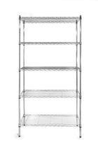 Folding storage rack adjustable wire shelves - 5 shelves - Hendi 812204