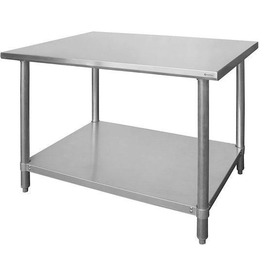 Hendi Budget Line central table with screwable shelf - 100x60x85 cm