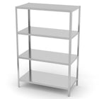 Stainless steel rack for culinary storage 4 shelves full 180 ((h) x80x40cm - Hendi 812518
