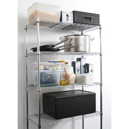 Hendi Warehouse rack twisted 5 shelves black 91x45x183 cm – image 3