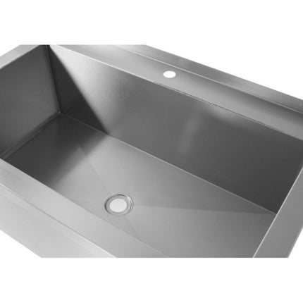 Hendi Table with one-chamber swimming pool, welded stainless steel 60x60x85 cm – image 2
