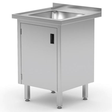 Hendi Business sink with door locker on hinges welded 50x70x85 cm