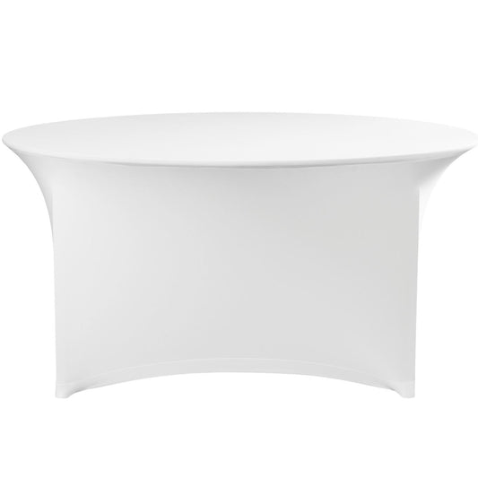 Hendi Tablecloth for a round catering table, diameter 150x76 cm - white