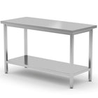 Hendi Worktop table worktop central steel with shelf 80x70x85 cm