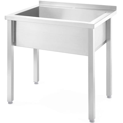 Hendi Pool dining sink single-chamber welded Budget Line STAL 800 x 600 x 850 mm