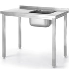 Hendi Pool one-chamber sink right Budget Line STAL 800 x 600 x 850 cm