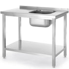Hendi Pool one-chamber sink with right shelf Budget Line STAL 800 x 600 x 850 cm