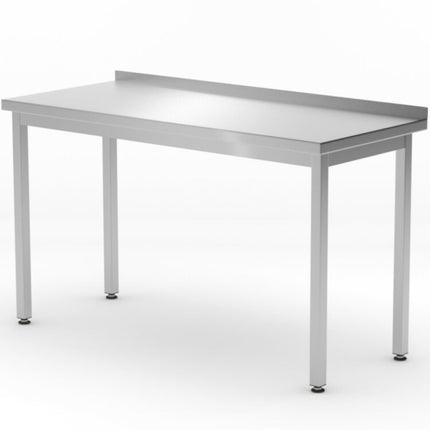 Hendi Worktop table with wall-to-wall Budget Line STAL 600 x 600 x 850 mm – image 2