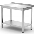 Hendi Worktop table with a front shelf Budget Line STAL 800 x 600 x 850 mm