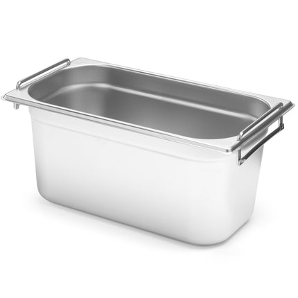 GN 1/3 gastronomy container with hidden handles 325x176x200mm 7.8L Hendi 817452